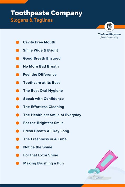 Toothpaste Slogans & Taglines .
